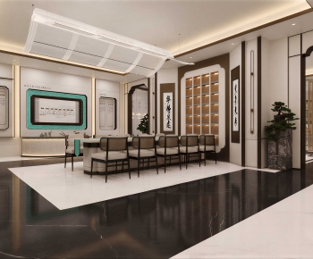 New Chinese Style Exhibition Hall-ID:435288919