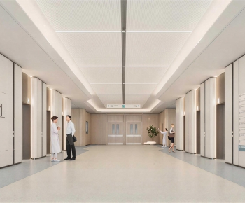 Modern Hospital Hall-ID:268481979