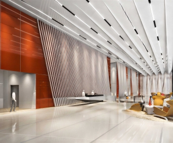 Modern Office Reception Desk-ID:709064968