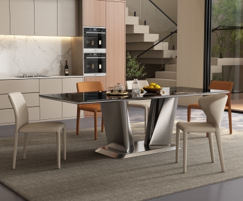 Modern Dining Table And Chairs-ID:771678922