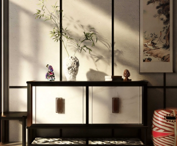 New Chinese Style Entrance Cabinet-ID:229017977
