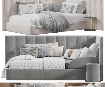 Modern Double Bed-ID:689323902