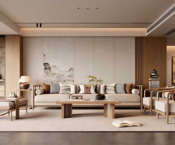 New Chinese Style A Living Room-ID:543119918