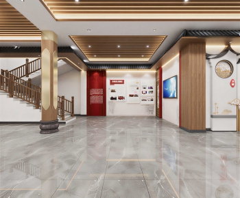 New Chinese Style Exhibition Hall-ID:776650914