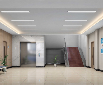 Modern Hospital Hall-ID:449776897