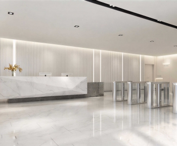 Modern Office Reception Desk-ID:745930758