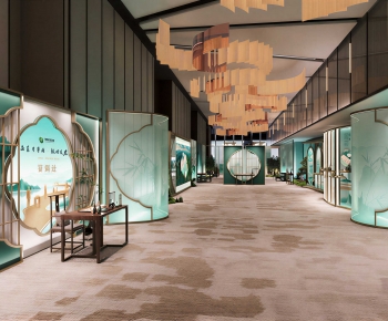 New Chinese Style Exhibition Hall-ID:431453942