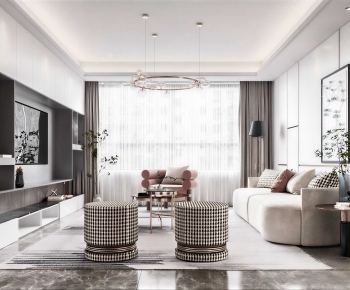 Modern A Living Room-ID:738842966