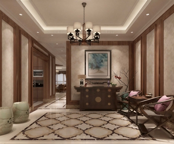 New Chinese Style Hallway-ID:417124032