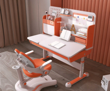 Modern Computer Desk And Chair-ID:690763008