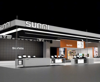 Modern Exhibition Hall-ID:916398051