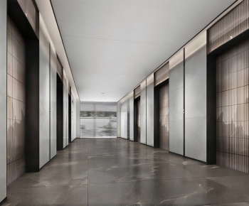 Modern Office Elevator Hall-ID:449995993