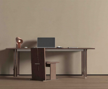 Modern Computer Desk And Chair-ID:671154025