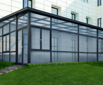 Modern Glass Sunshine Room-ID:925878052