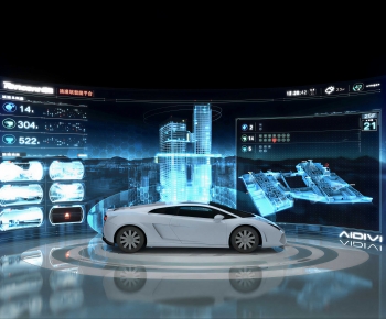 Modern Exhibition Hall-ID:164761076