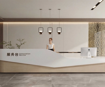 Modern Reception Desk-ID:109823944