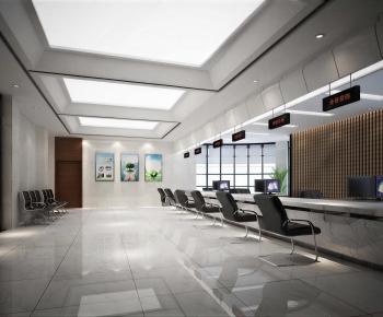 Modern Office Reception Desk-ID:517869955