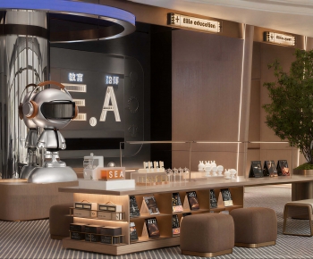 Modern Exhibition Hall-ID:712413076