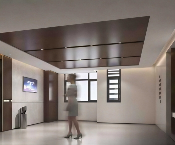 Modern Office Elevator Hall-ID:111932049