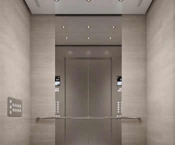 Modern Office Elevator Hall-ID:601680995