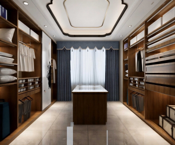 Modern Clothes Storage Area-ID:455993896