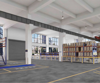 Modern Factory Floor/warehouse-ID:526333097