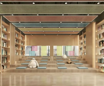 Modern Children's Reading Room-ID:619128946