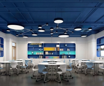Modern School Classrooms-ID:717535022