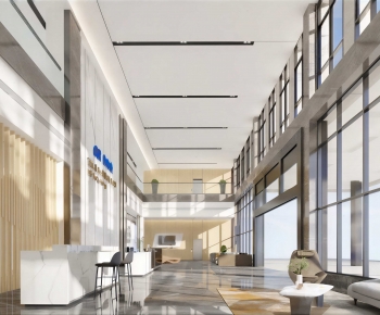 Modern Office Reception Desk-ID:590698969