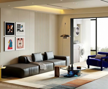 Modern A Living Room-ID:868588921