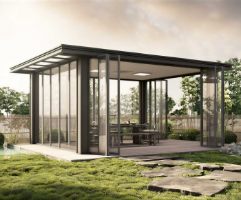 Modern Glass Sunshine Room-ID:146306042