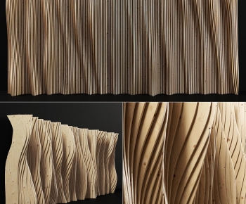 Modern Wooden Screen Partition-ID:645793911