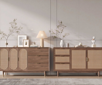 Wabi-sabi Style Side Cabinet-ID:415234094