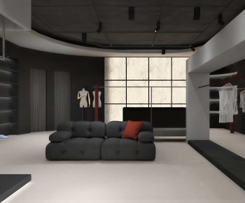 Modern Clothes Storage Area-ID:283639915