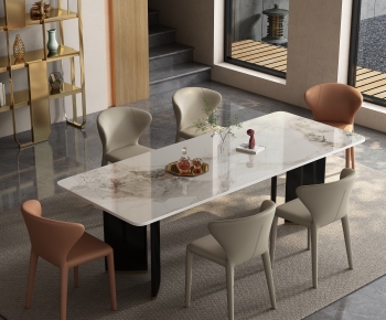 Modern Dining Table And Chairs-ID:924840932