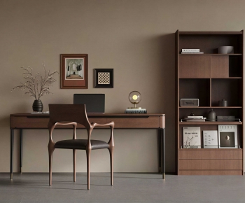 Modern Computer Desk And Chair-ID:409050053