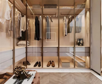 Modern Clothes Storage Area-ID:644463066