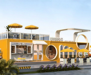 Modern Appearance Of Commercial Building-ID:419147015