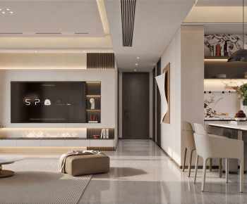 Modern A Living Room-ID:260660621