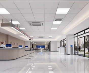 Modern Office Reception Desk-ID:832638035