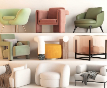 Modern Single Sofa-ID:586447958