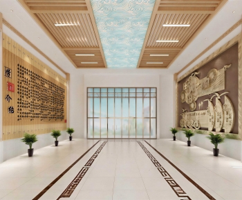 New Chinese Style Office Reception Desk-ID:849698076