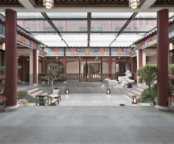 New Chinese Style Courtyard/landscape-ID:710663081