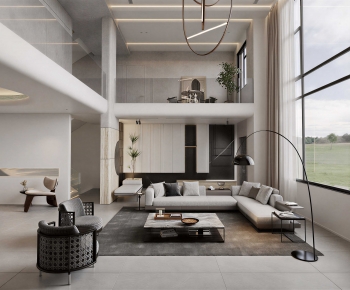 Modern A Living Room-ID:106439621