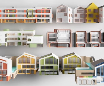 Modern School Building-ID:537456042