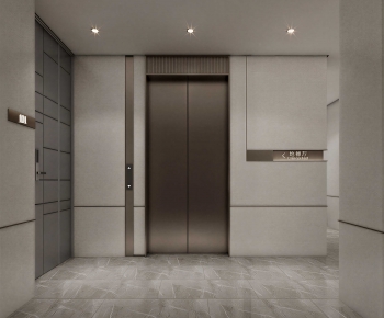 Modern Office Elevator Hall-ID:294090997