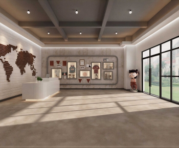 Modern Exhibition Hall-ID:415635119