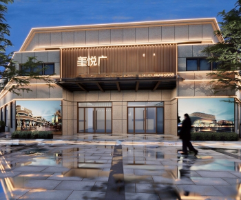 Modern Facade Element-ID:458194024