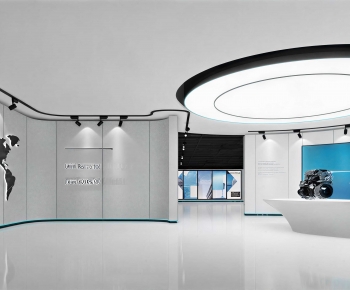 Modern Exhibition Hall-ID:677896021