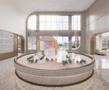 Modern Exhibition Hall-ID:596595055